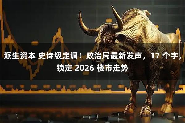 派生资本 史诗级定调！政治局最新发声，17 个字，锁定 2026 楼市走势